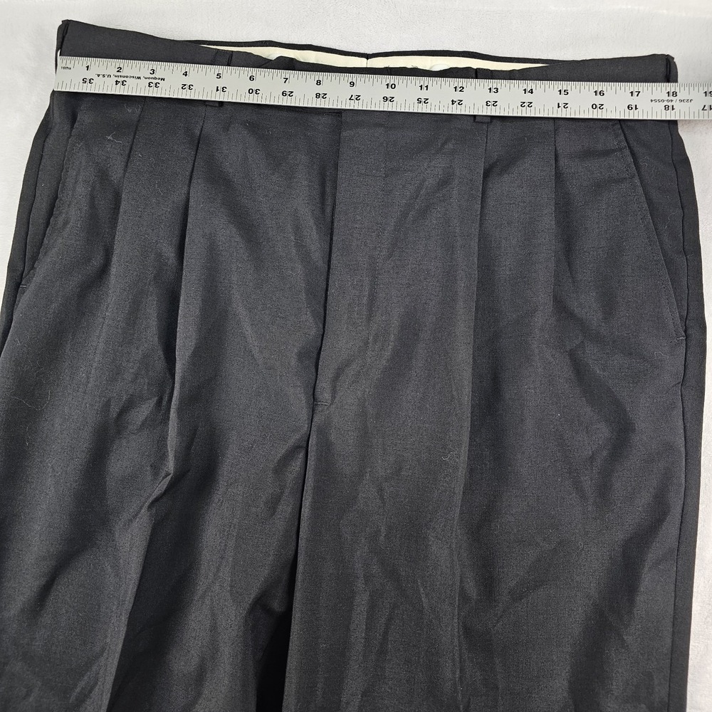 Vtg Stanley Blacker Suit Double Breasted Peak Lapel Mens 44L Pants 36x32 Pleated - Picture 11 of 16